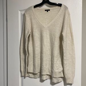 RW&CO sparkly cream sweater